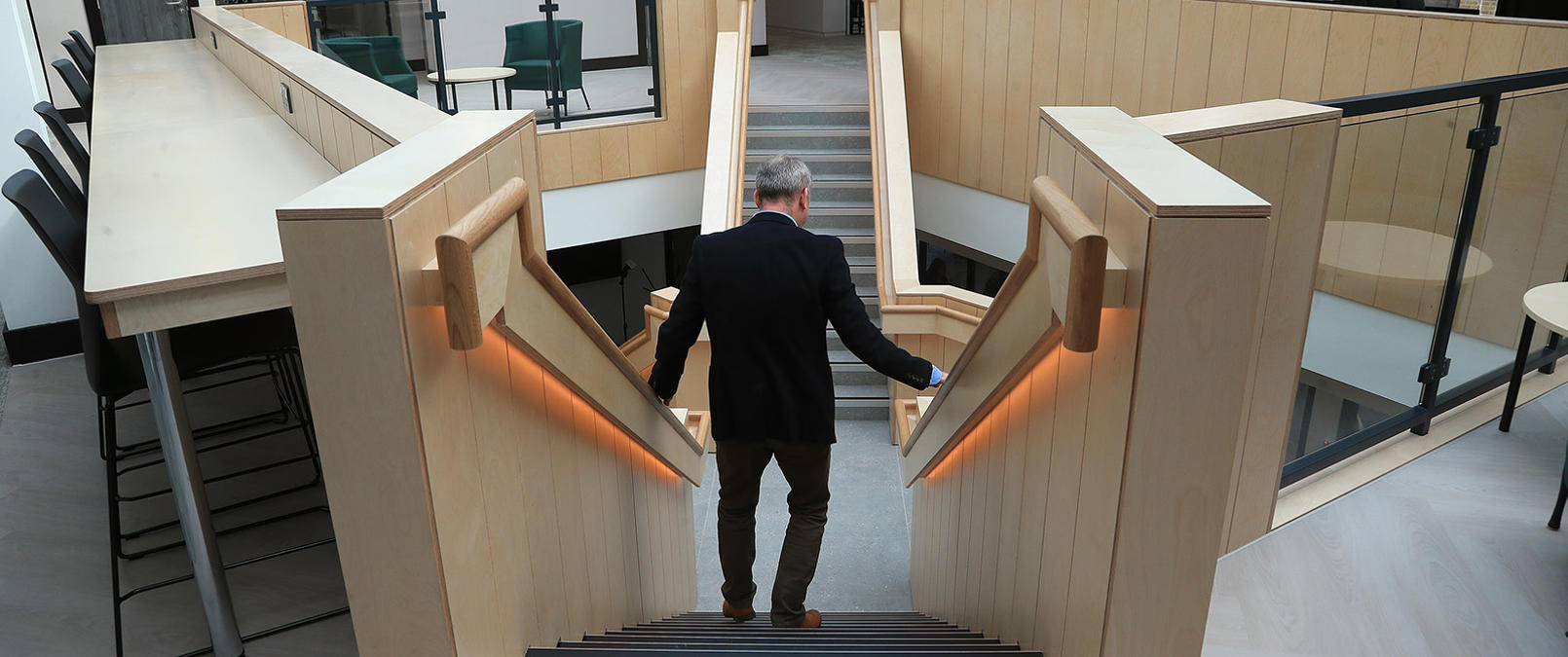 Central stairs at Clifton Place